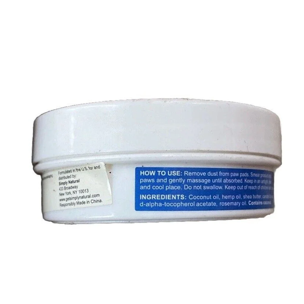 Simply Natural Pet Nutrition Paw Protecting Balm Moisturizing 1.8 Oz Vegan